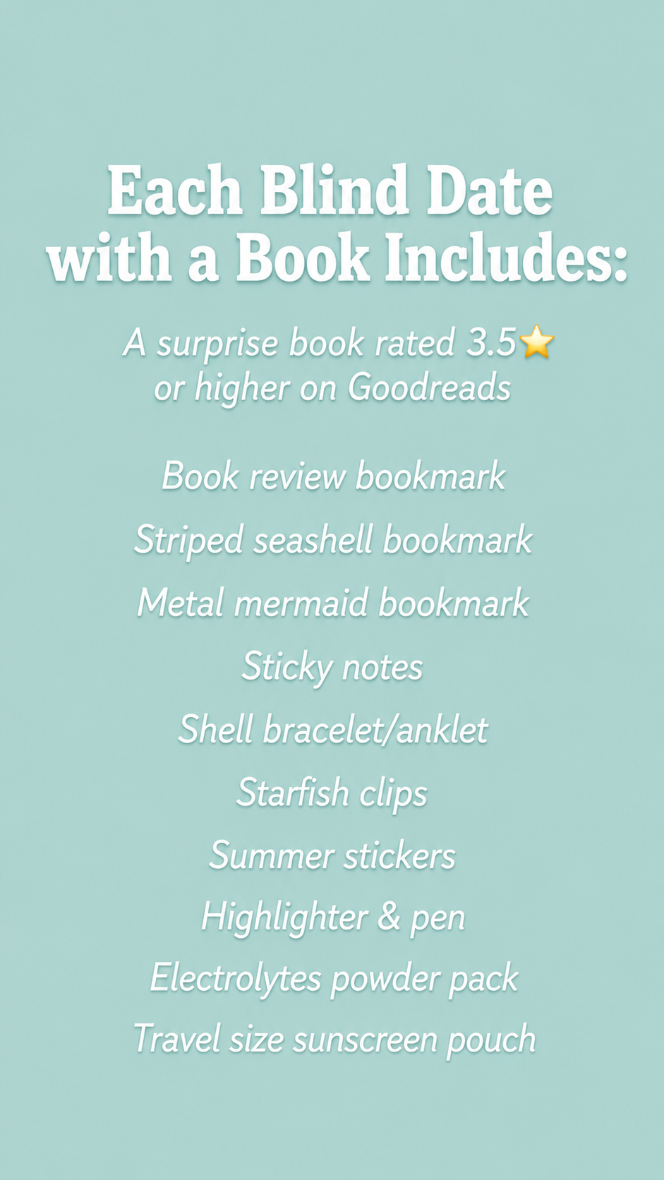 Blind Date with a Book | Lets go to the beach collection